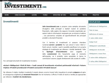 Tablet Screenshot of info-investimenti.com